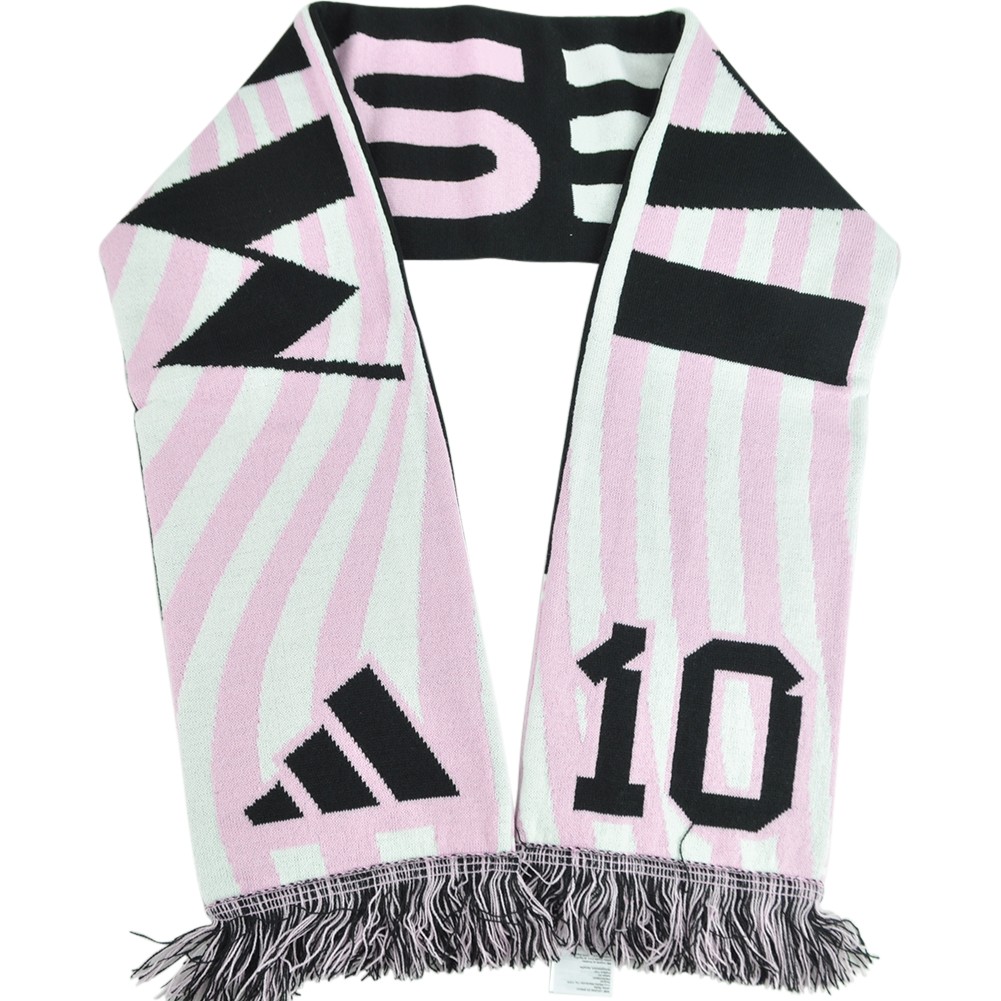 MLS Adidas Inter Miami Lionel Messi JJ4393 Fringe Scarf Winter Fashion Adults