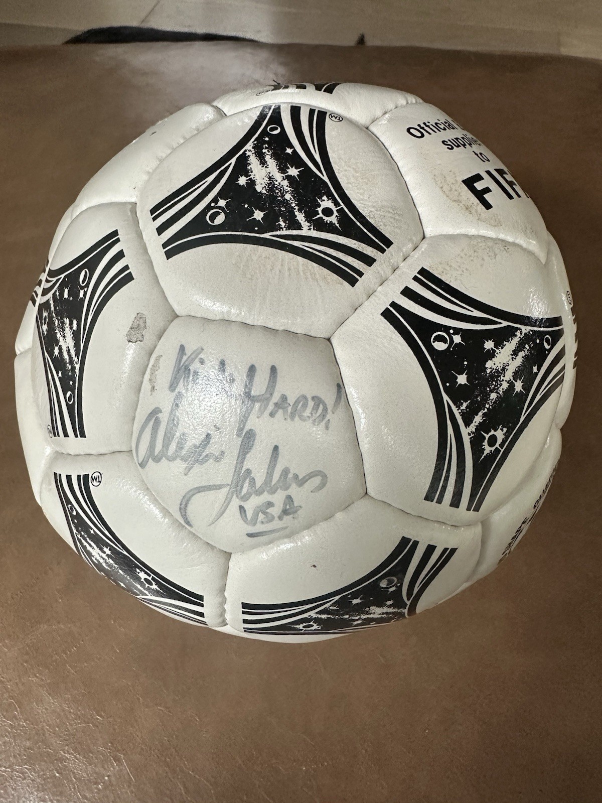ALEXEI LALAS SIGNED AUTHENTIC US SOCCER 1994 FIFA WORLD CUP