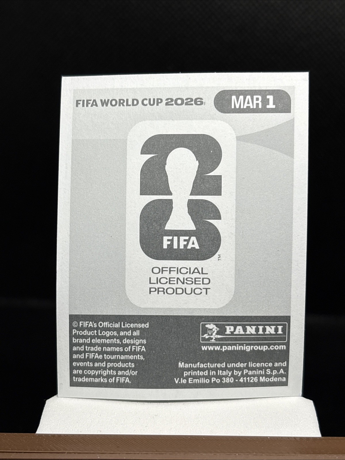 2026 Panini FIFA World Cup Sticker FOIL Morocco MAR 1