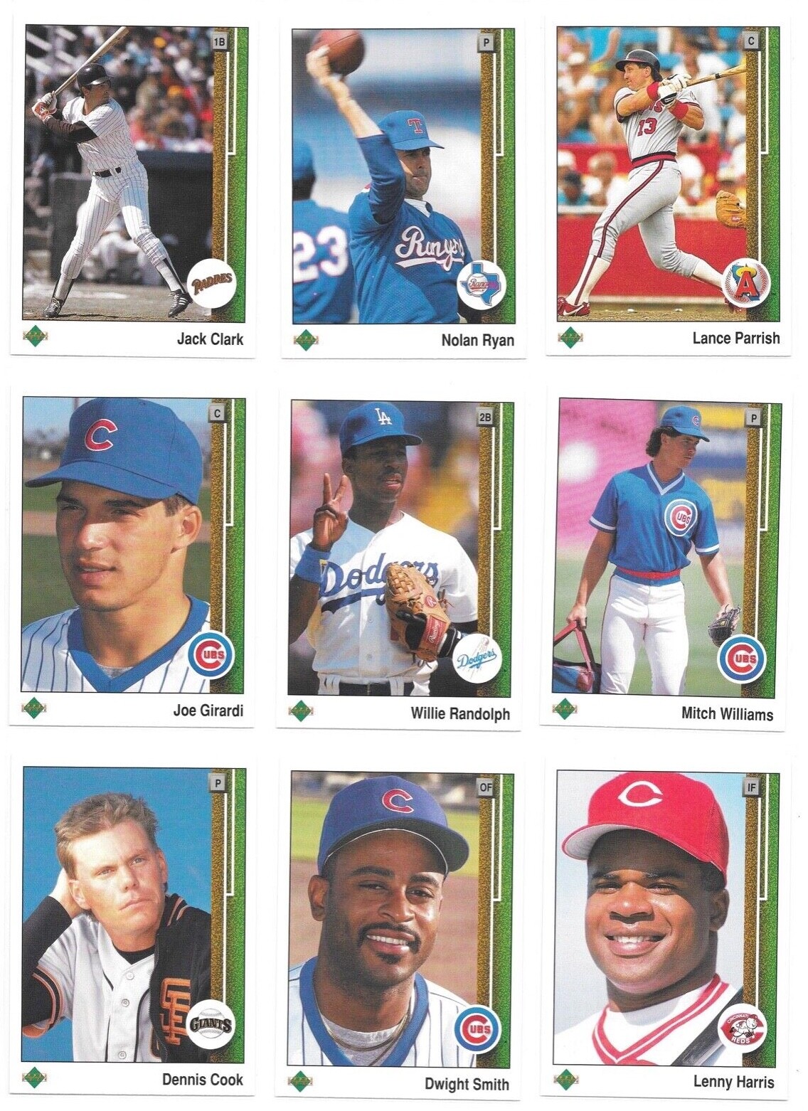 1989 Upper Deck High # Series Baseball Trading Cards #s 701-800 / Choose / mb29