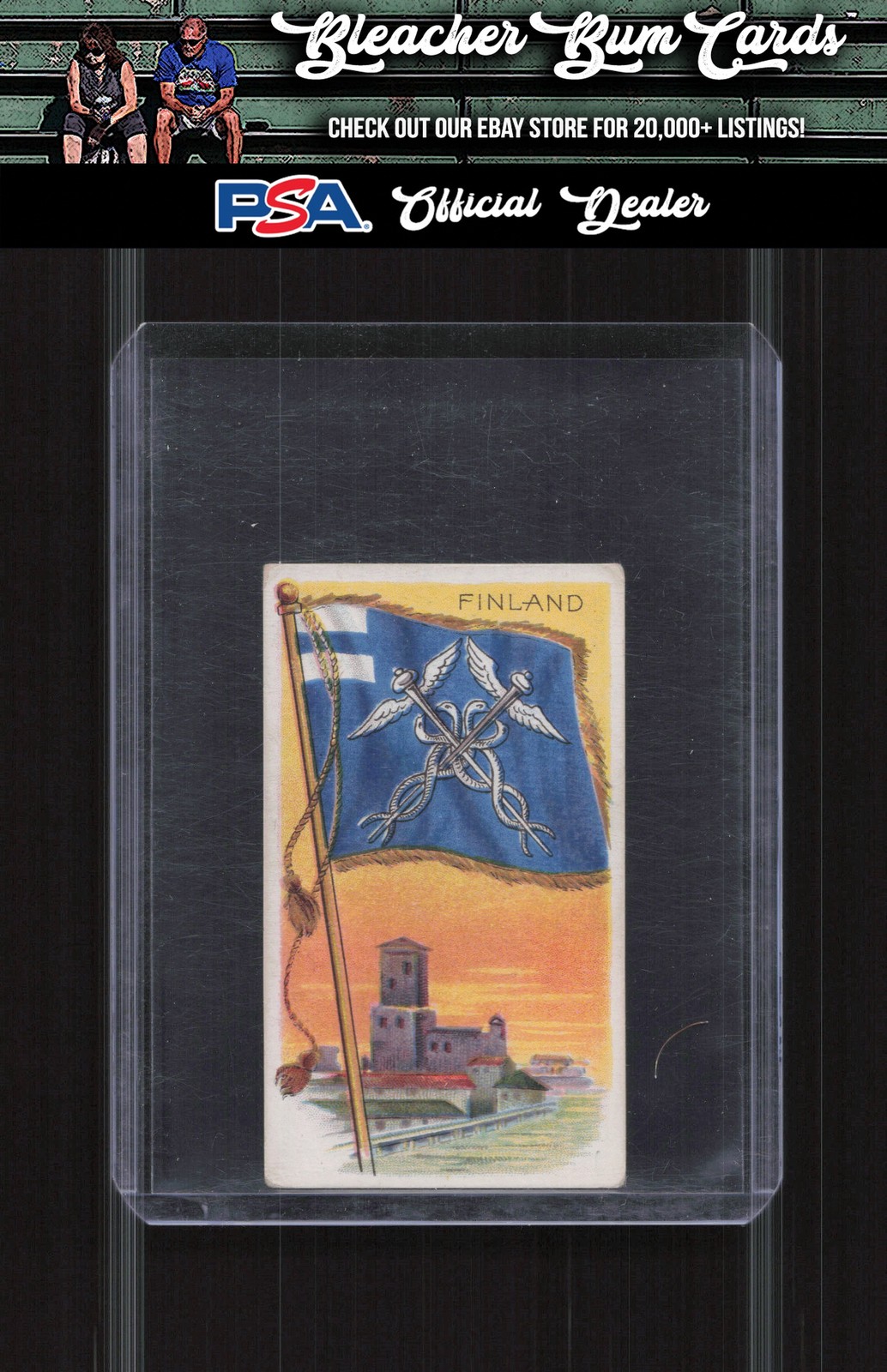 1910-11 Flags of All Nations (T59) Sweet Caporal Finland EX