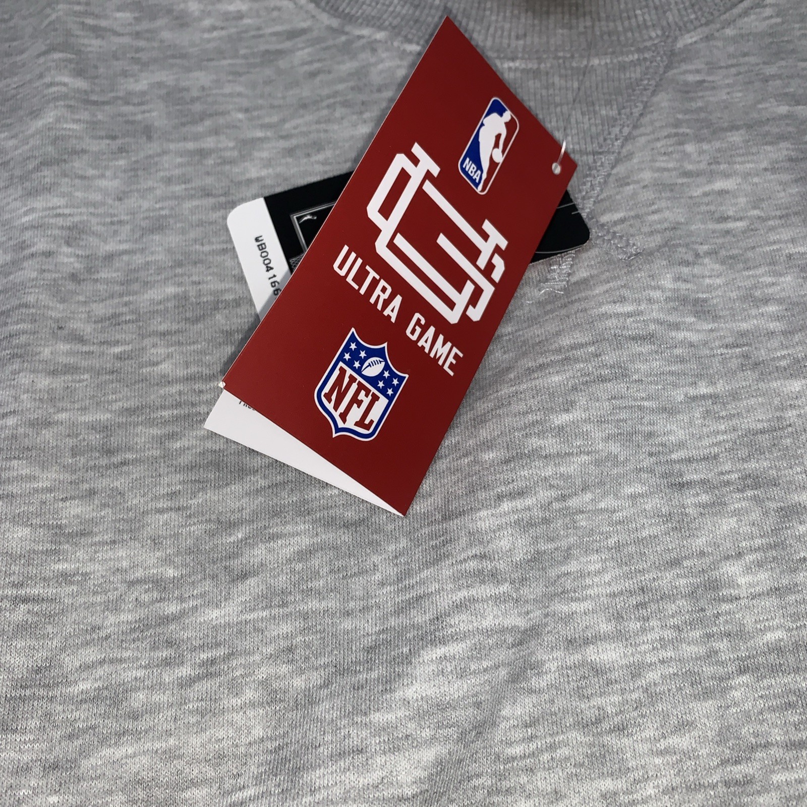 WNBA Indiana Fever Grey Mens large Sweatshirt NWT By Ultra Game And WNBA Mens L
