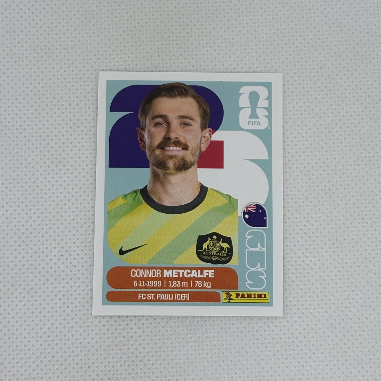 2026 Panini FIFA World Cup | Connor Metcalfe Australia AUS 15 | Sticker!