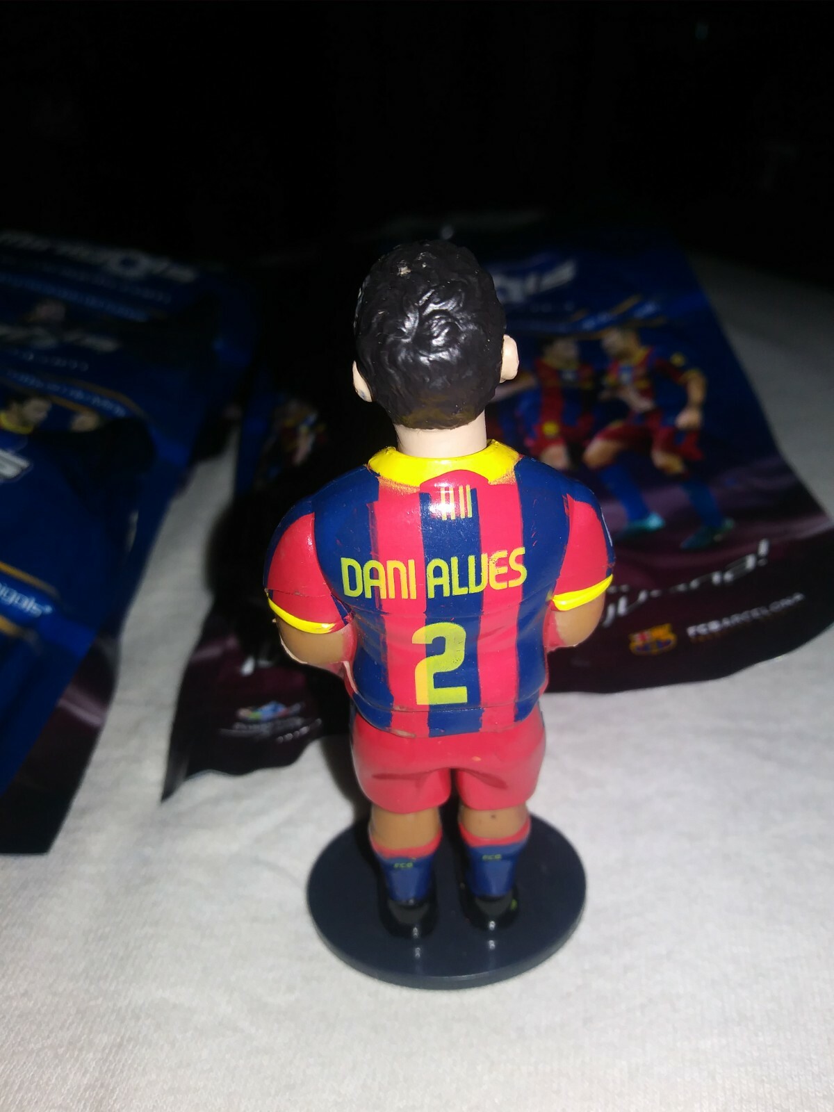 8 Minigoals Soccer Figures FCBarcelona 3.5in 1 Open 7 Sealed Dani Alves