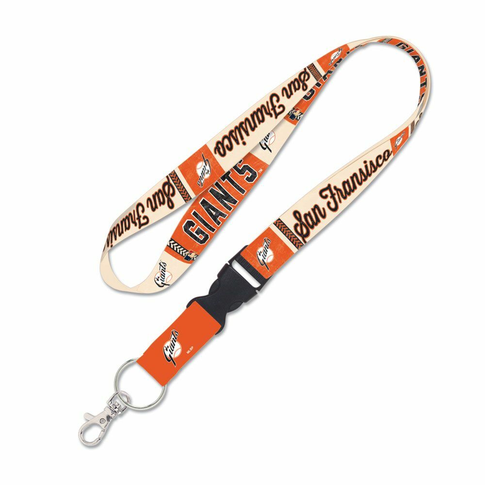 SAN FRANCISCO GIANTS COOPERSTOWN RETRO LANYARD DETACHABLE BUCKLE NEW WINCRAFT