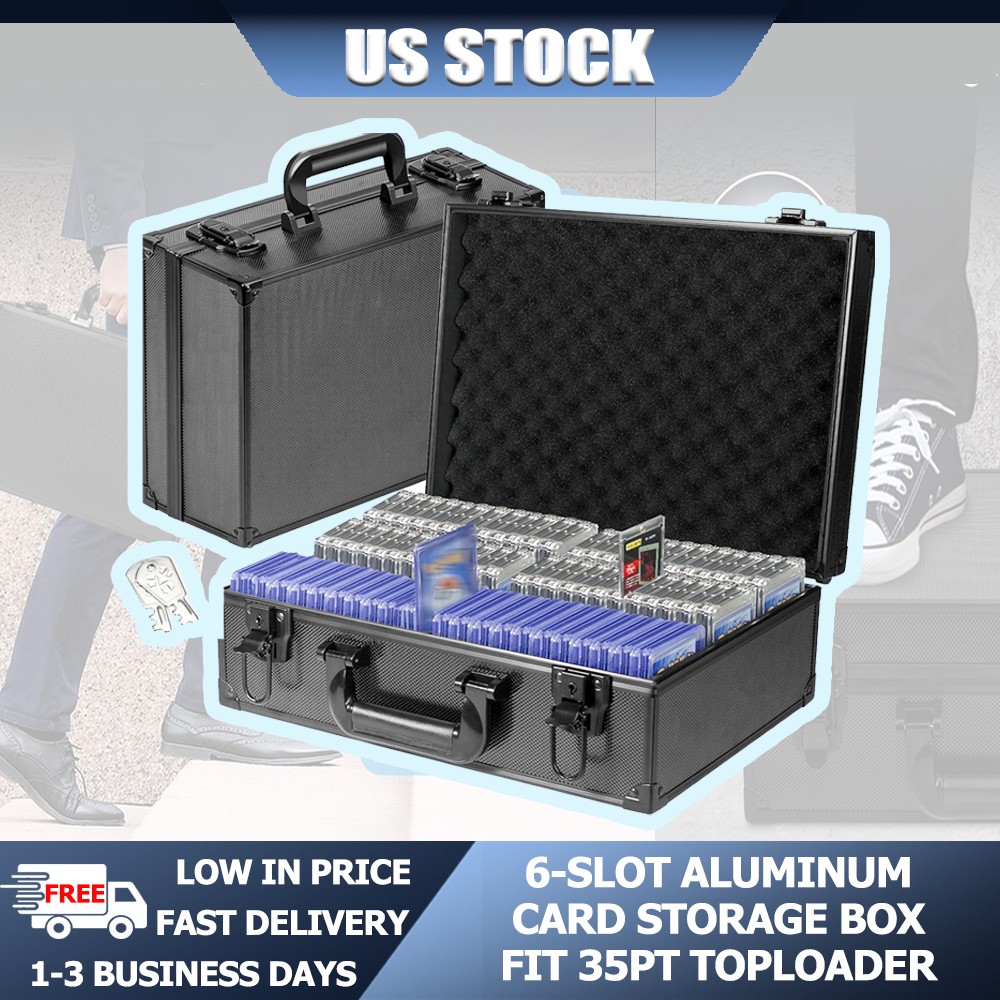 New Toploader Case Hard For 3″x4″ 35pt Sports Cards Storage Holds Boxes 600+ US