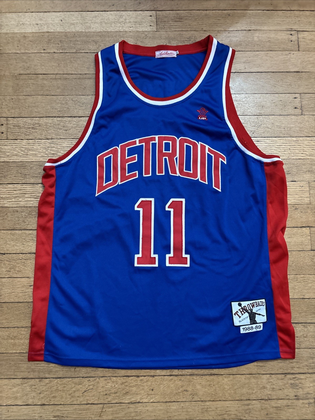 Vintage Isaiah Thomas Detroit Pistons Authentic Throwback Jersey Size 2XL