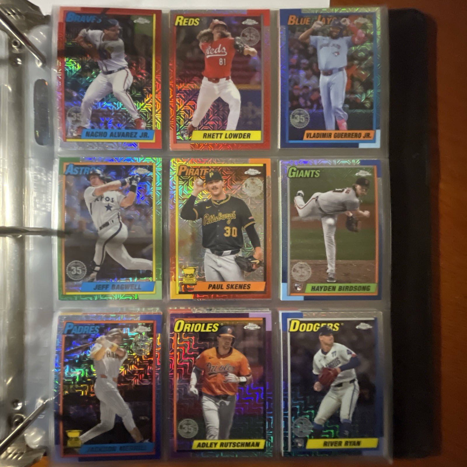 2025 Topps Series 1 SILVER PACK Chrome Mojo Complete Set 1-100