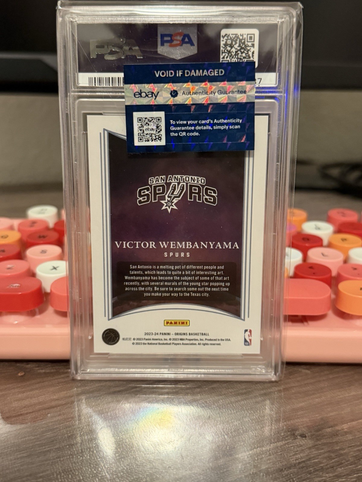Panini 2023-24 Origins Dawn Victor Wembanyama RC #25 PSA 10 Spurs CHASER PACK