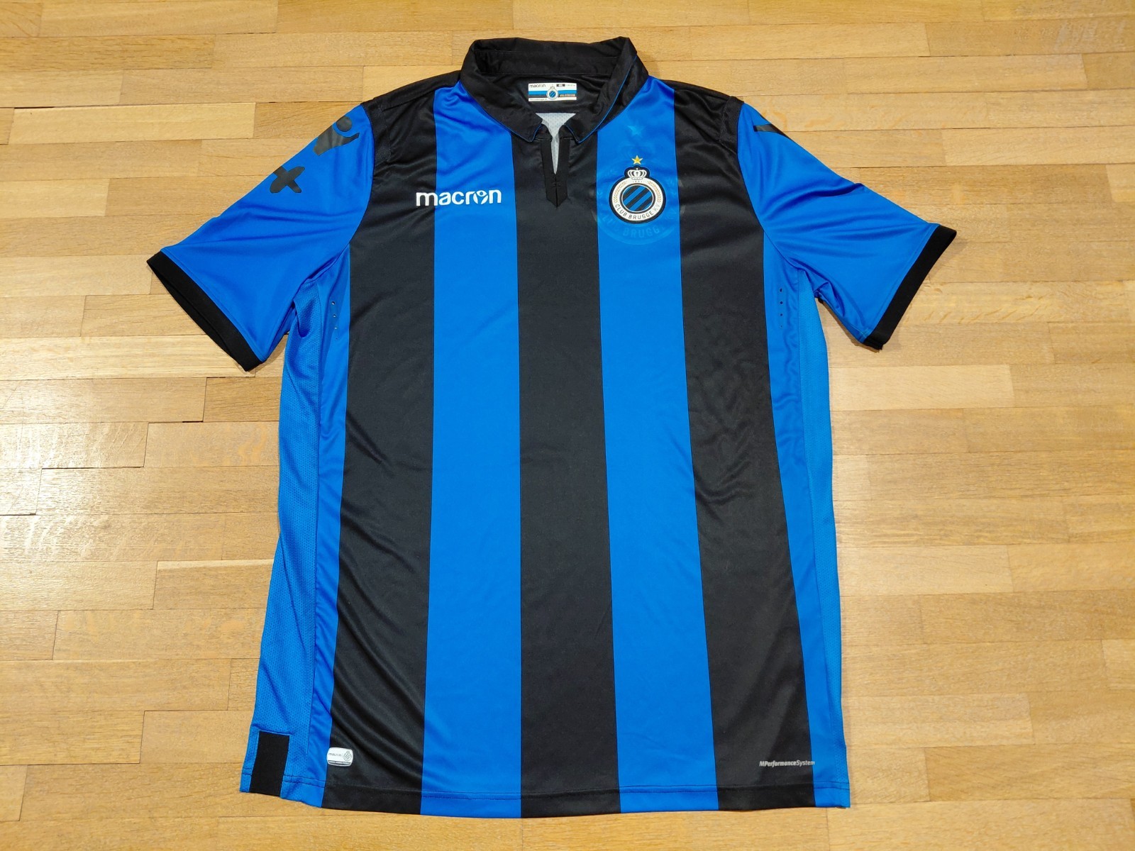 2018/19 Club Brugge KV Belgium Football Shirt Macron Size 4XL Jersey Excellent