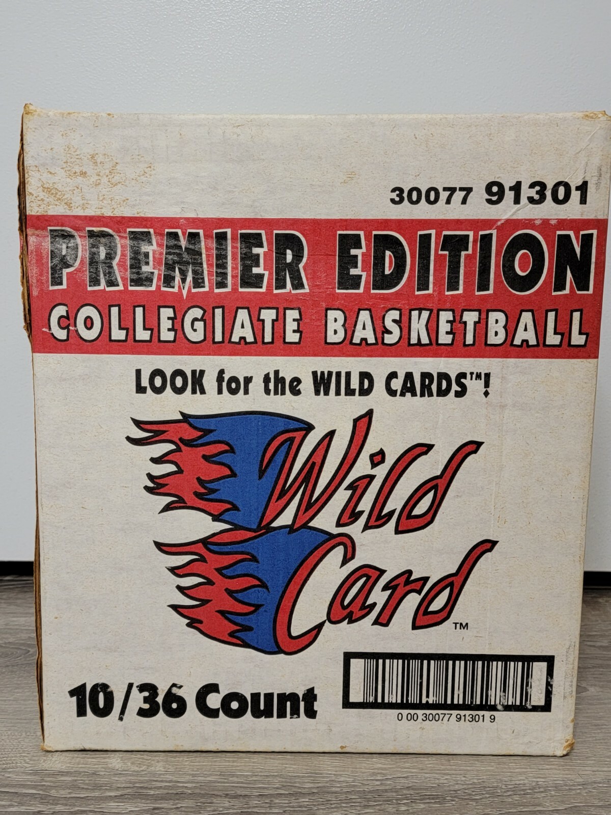 1991 Wild Card Basketball Premier Edition Collegiate Factory Sealed Case