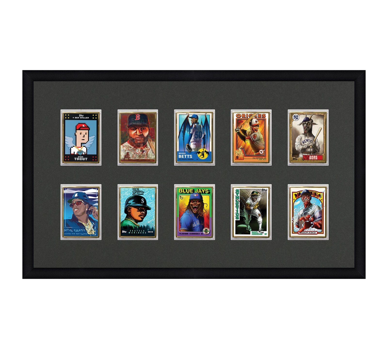 Card Frame For Magnetic Holders Holds (10) Ultra Pro 1 One Touch/BCW +UV Option