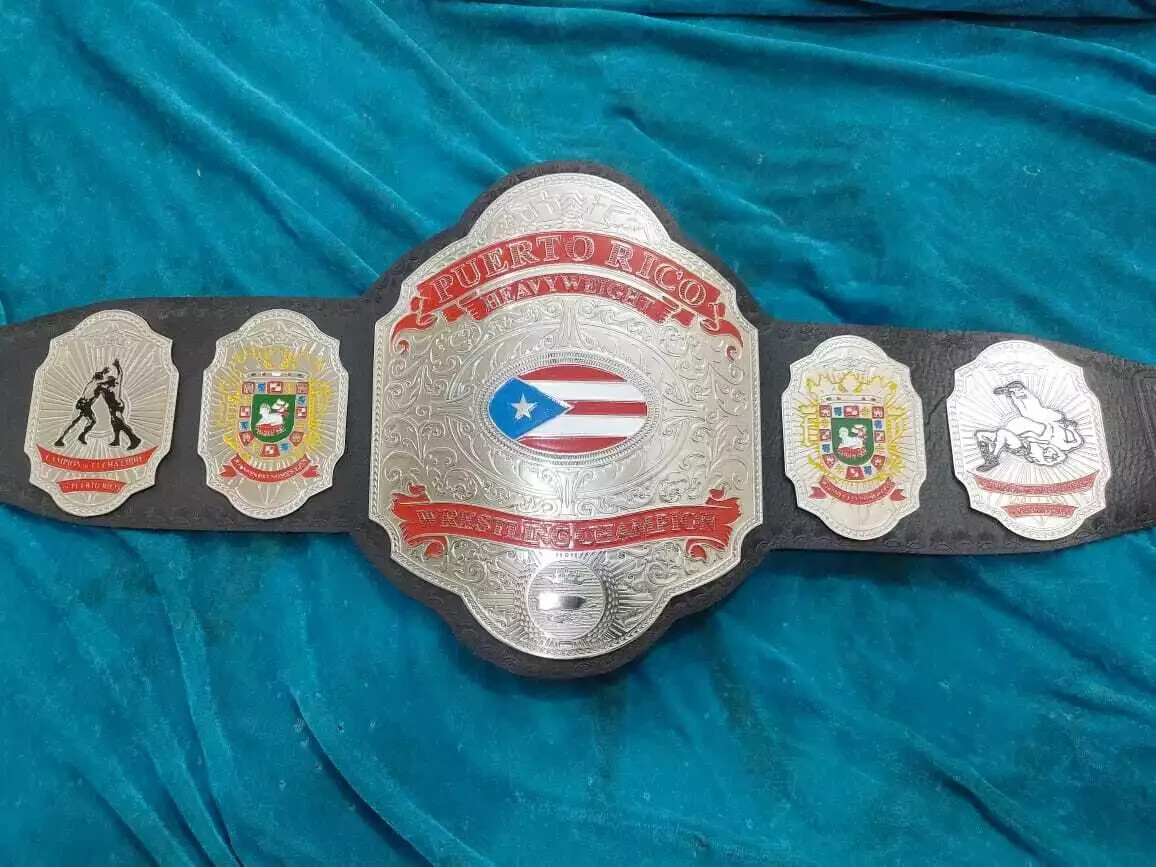 Puerto Rico Heavyweight Wrestling Championship Belt Adult Size