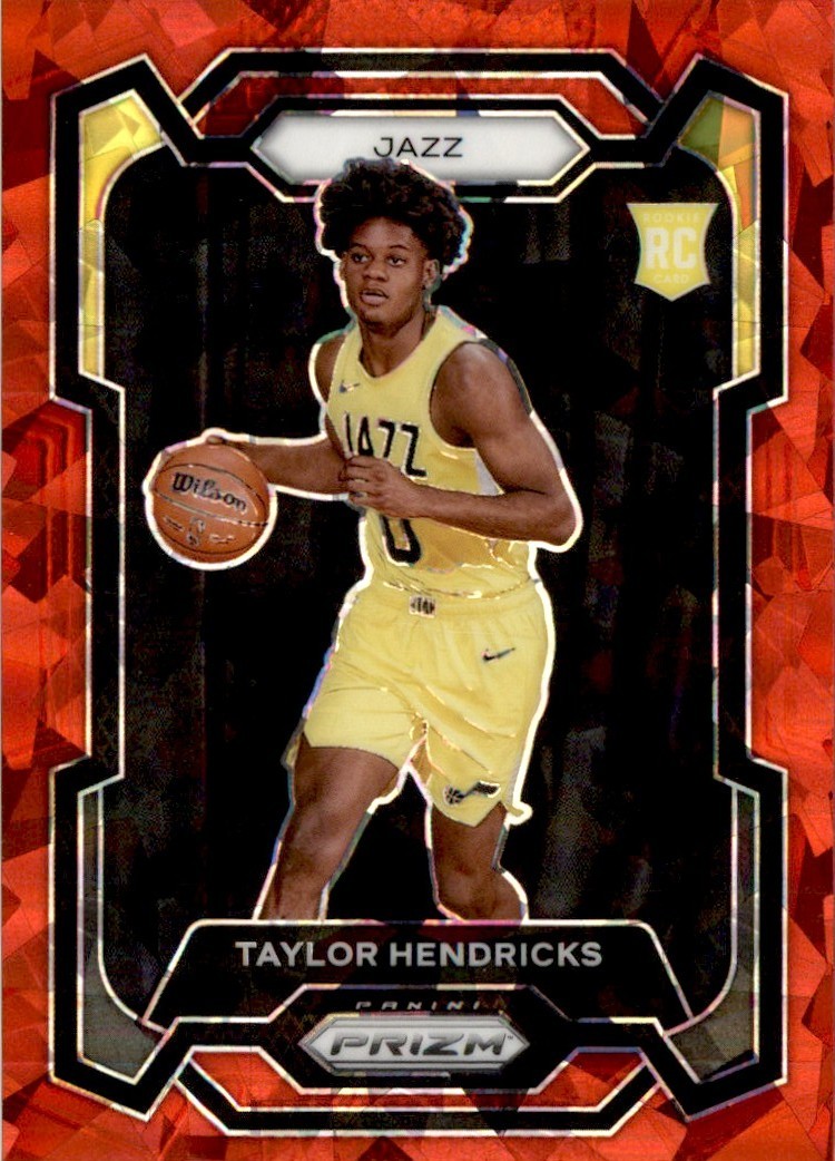 2023-24 Panini Prizm Red Taylor Hendricks RC Utah Jazz #161 Parallel