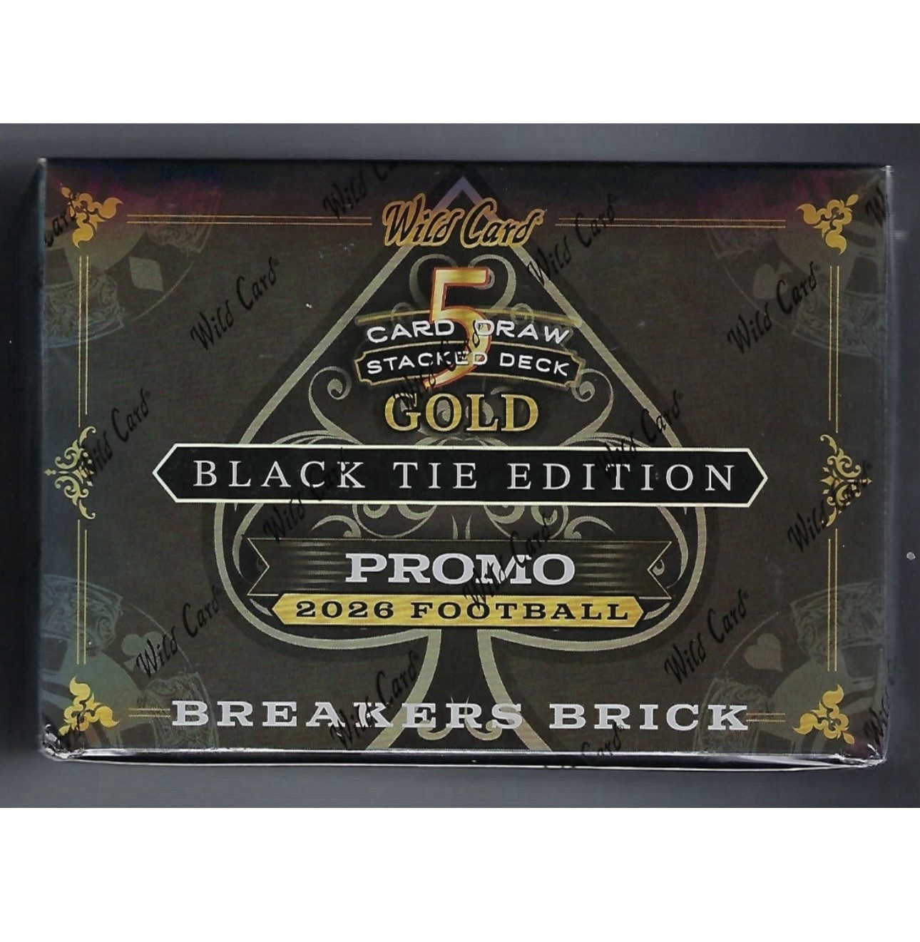 2026 Wild Card 5 Card Draw Gold Black Tie Edition Football Breakers Brick!!