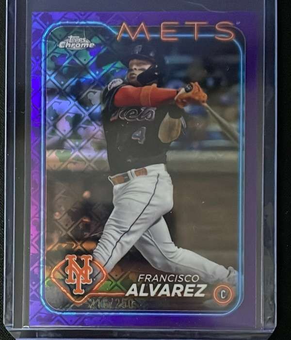 2024 Topps Chrome Logofractor Edition – Purple Refractors #188 Francisco Alvarez