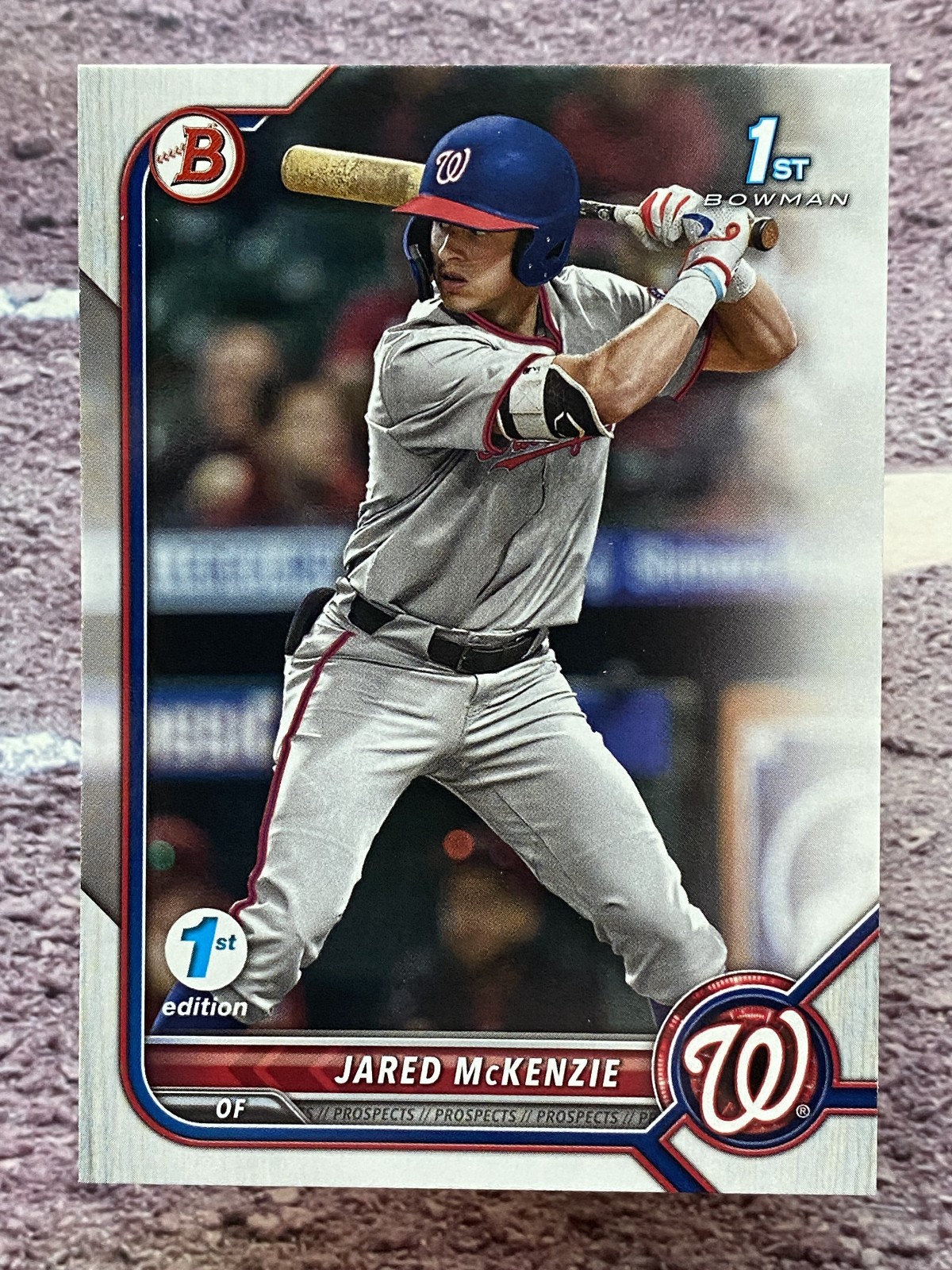 Jared McKenzie 2022 Bowman 1st Edition #BD-5 Washington Nationals