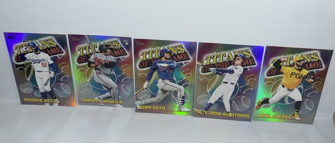 2026 Topps Series 1 STARS OF MLB TITANS OF THE GAME Insert YOU PICK Singles Set