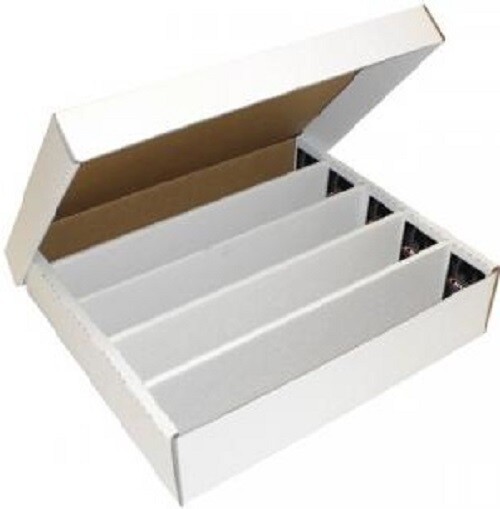 2 BCW Quality 5000 Count Super Monster Cardboard Trading Card Slab Storage Boxes