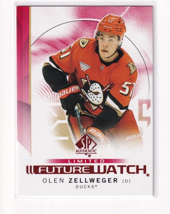 Olen Zellweger 2024-25 SP Authentic #101 Future Watch Limited Red Rookie RC!