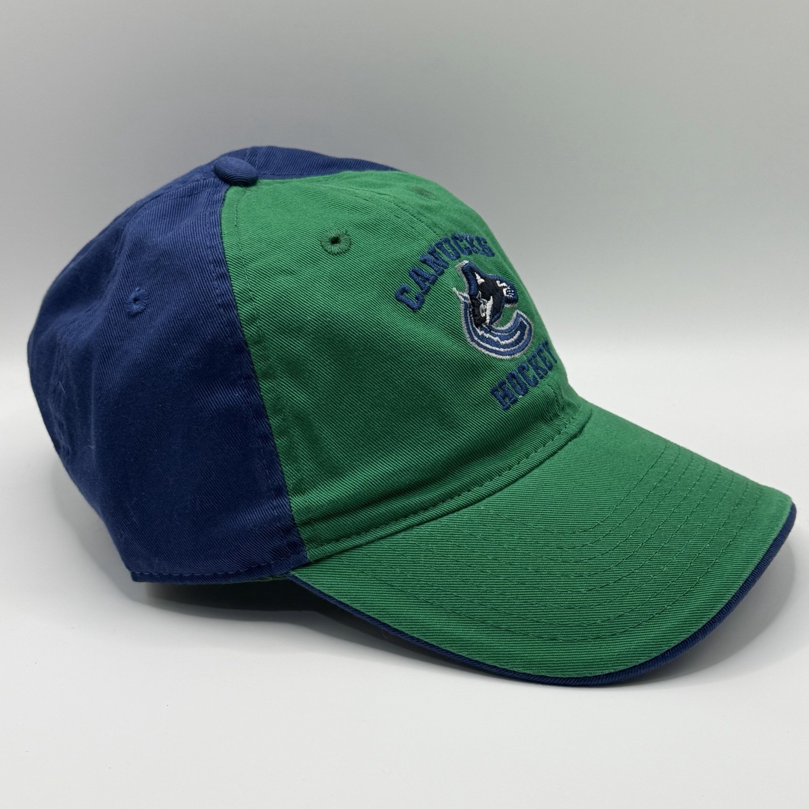 Vancouver Canucks NHL Reebok Dad Hat Adjustable Green Blue OSFA Cap New