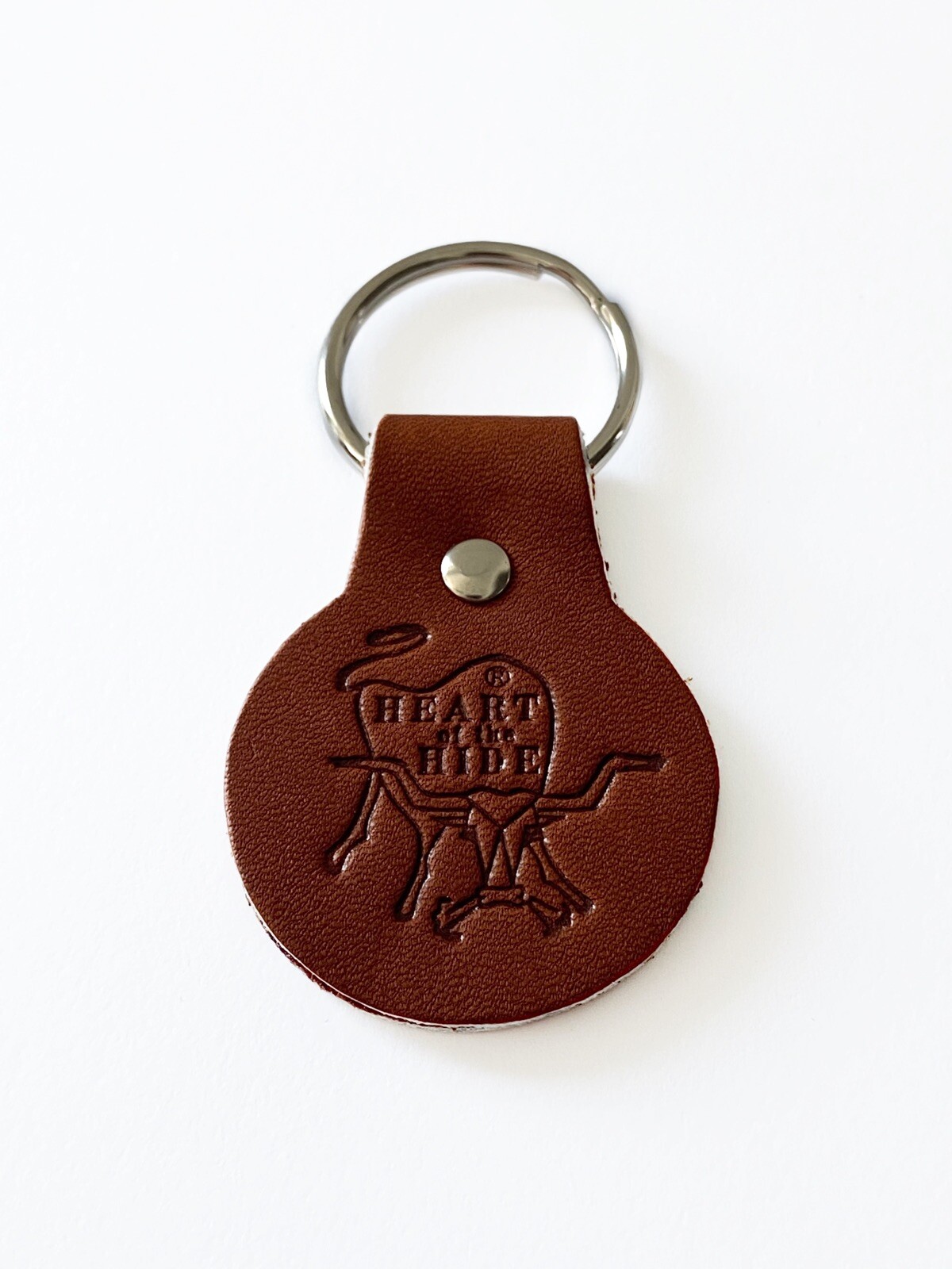 Rawlings Heart of the Hide Leather Key Chain Key Ring Keychain – Medium Brown
