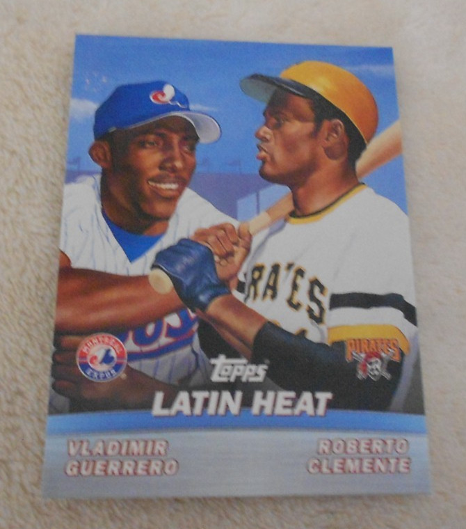 Vladimir Guerrero / Roberto Clemente 2000 Topps LATIN HEAT #TC8 HOF