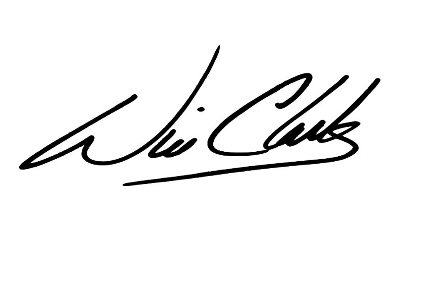 SF Giants Will Clark Faux Replicated Signature STICKER DECAL, 9×3.5 Inches!