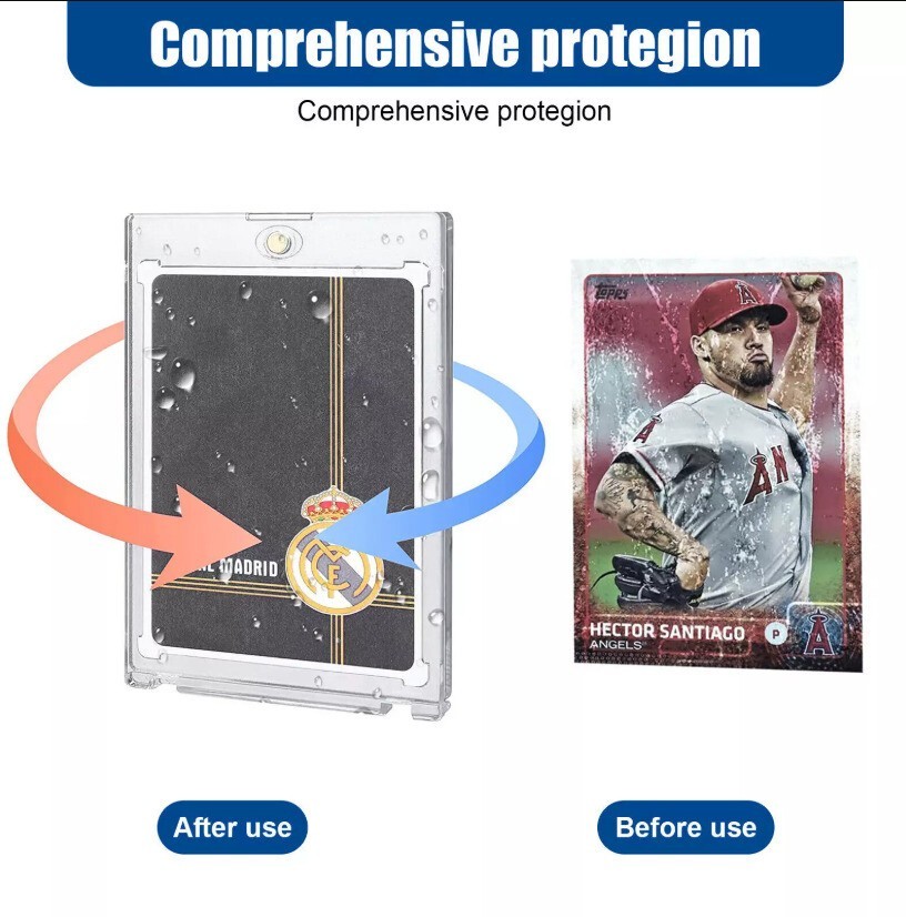 1-100 Pack Magnetic Card Holder 35 55 75 100 130 180 pt One-Touch UV Protection