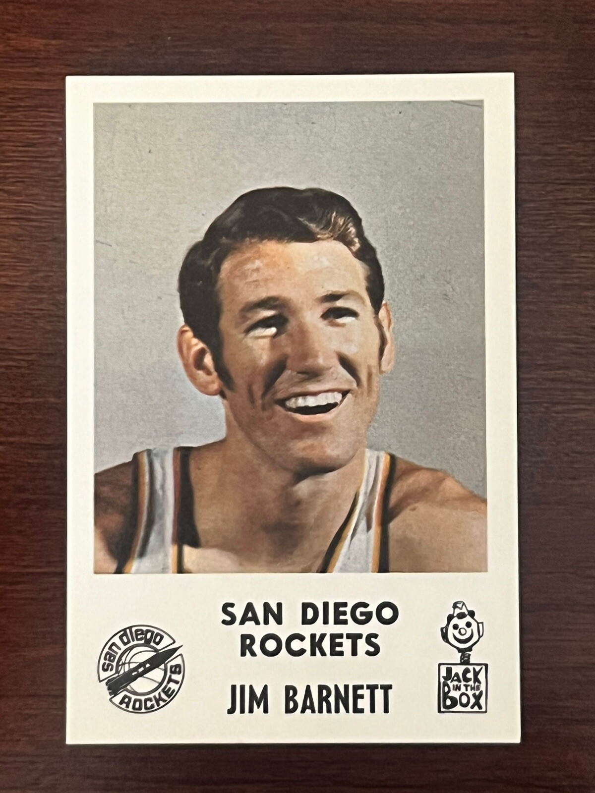 1969 Jack In The Box NBA Basketball -Jim Barnett – Promo Card #NNO