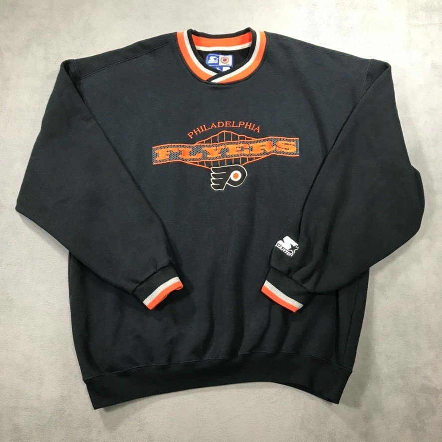 Vintage Philadelphia Flyers Starter Sweatshirt Men’s Extra Large Black 90s Y2K