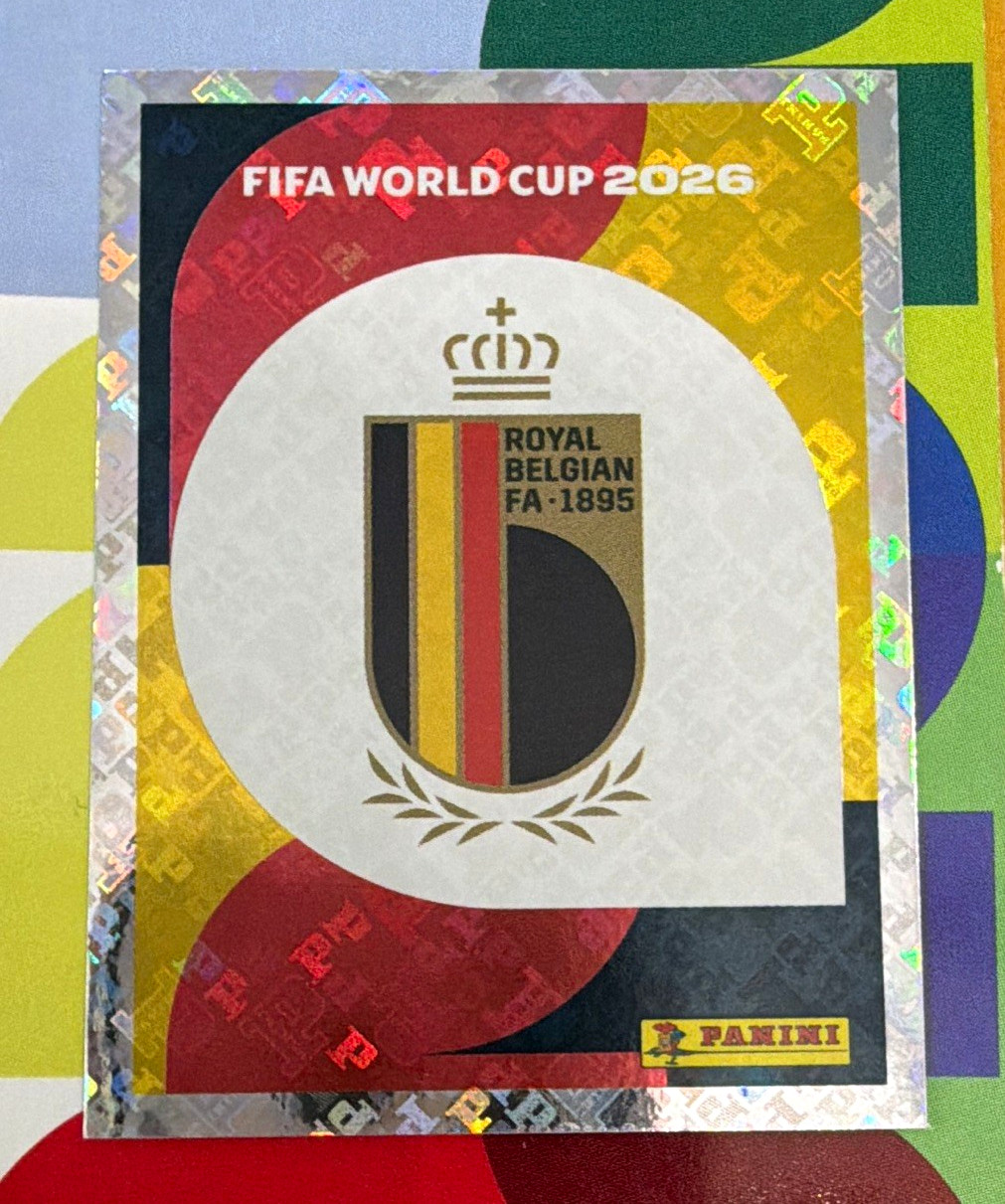 Panini FIFA World Cup 2026 BEL 1 Belgium Royal Belgian FA 1895 Logo Sticker