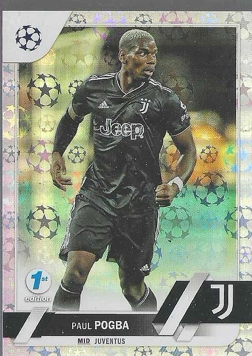2022 Topps UEFA Club Competitions 1st Edition Starball Foil Paul Pogba #108