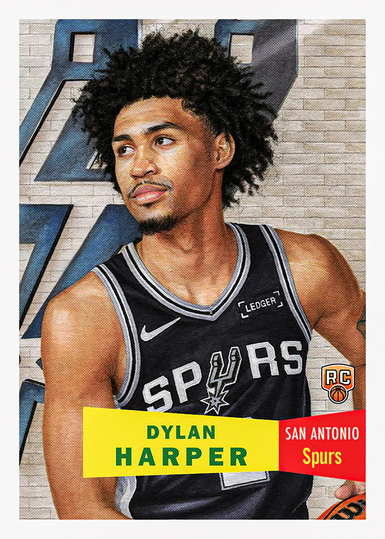 2025-26 Topps Living Set NBA 13 Dylan Harper San Antonio Spurs RC