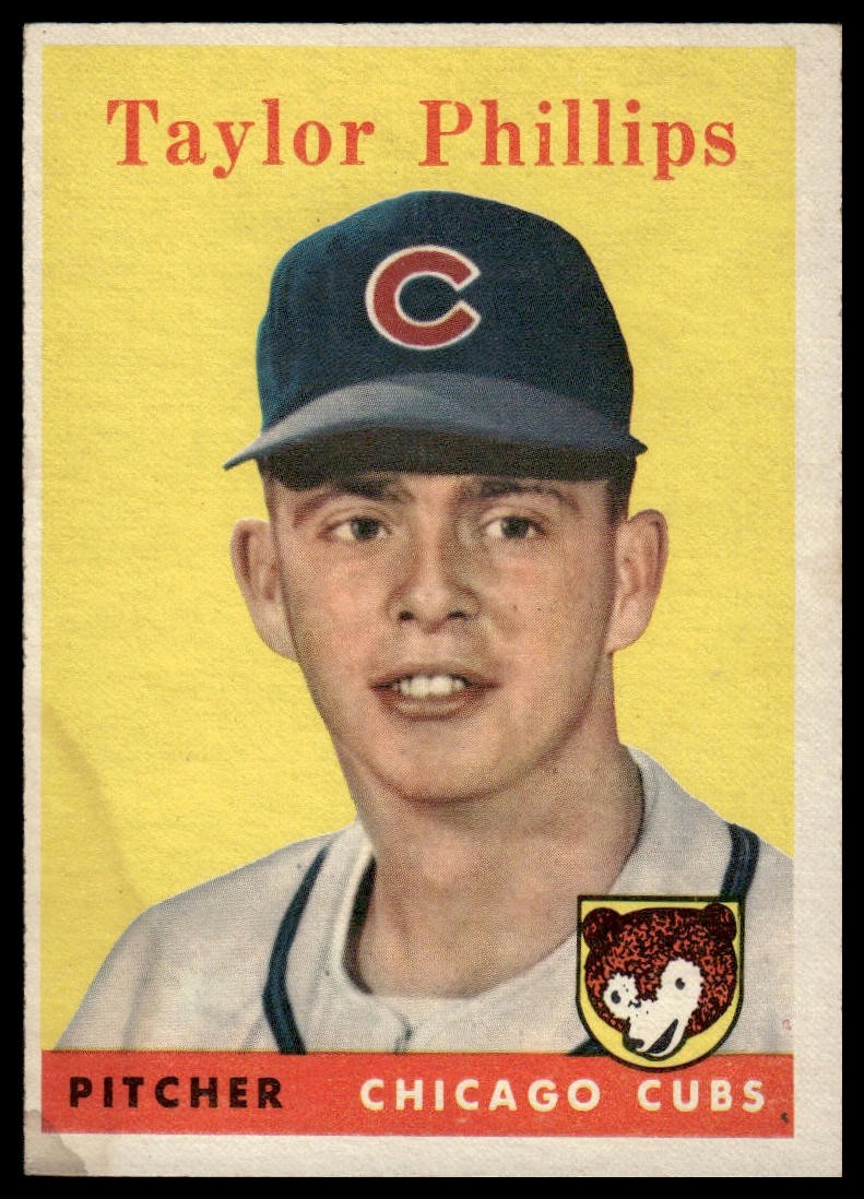 1958 Topps Taylor Phillips #159 Chicago Cubs – Very Good