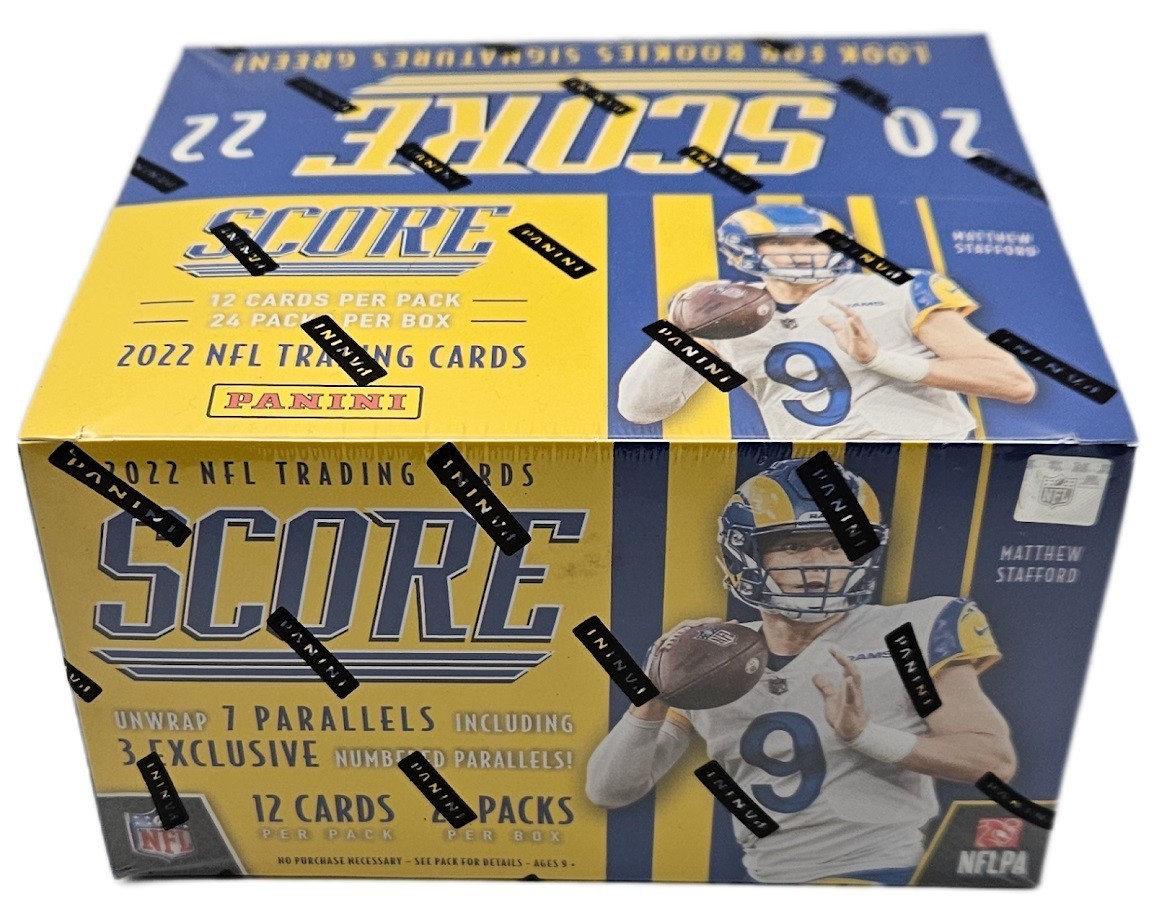 2022 Panini Score Football Factory Sealed 24 Pack Retail Display Box 288 Cards