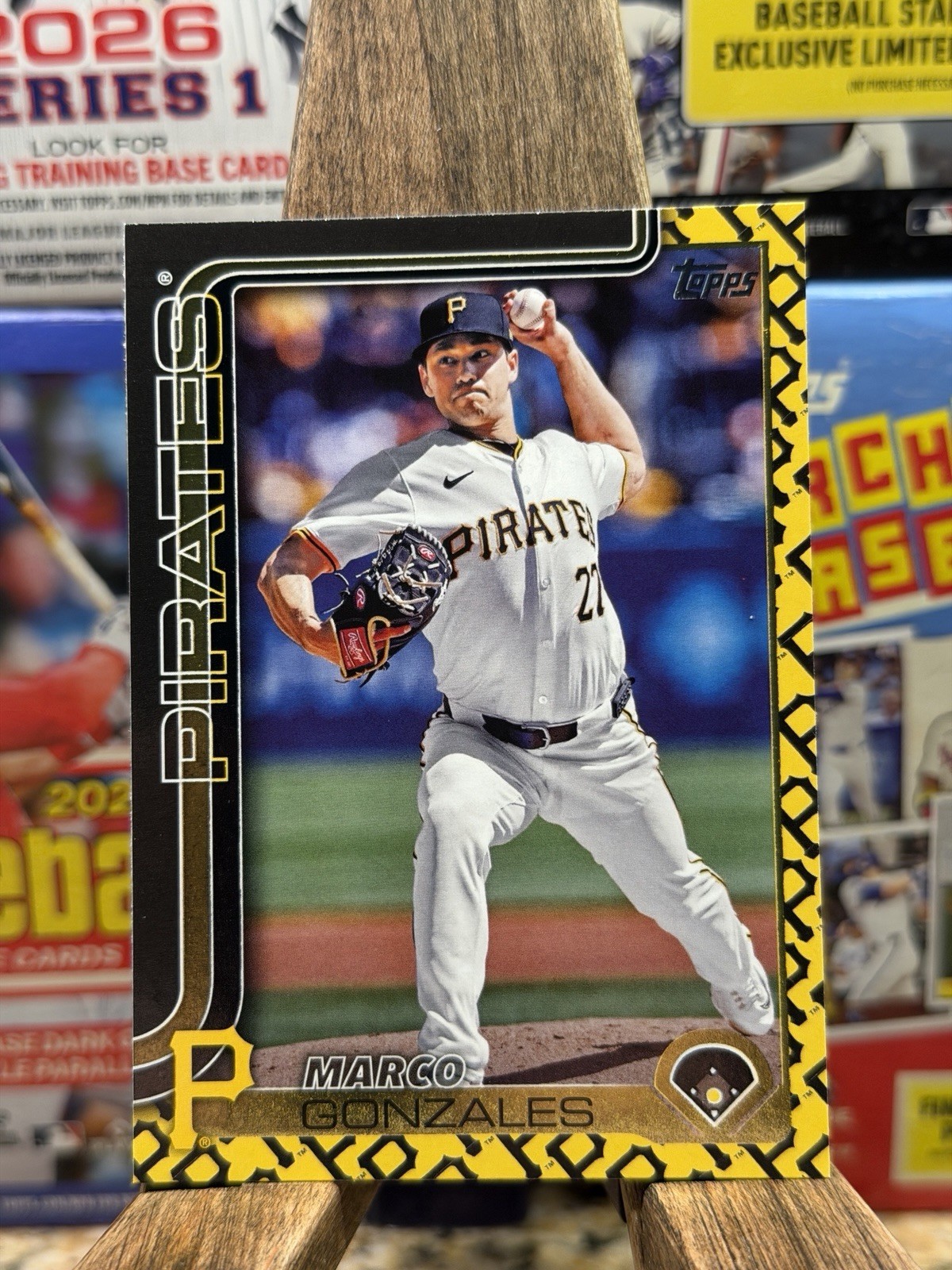 Marco Gonzales 2025 Topps Series 1 Pirates Team Logo Border SP #113