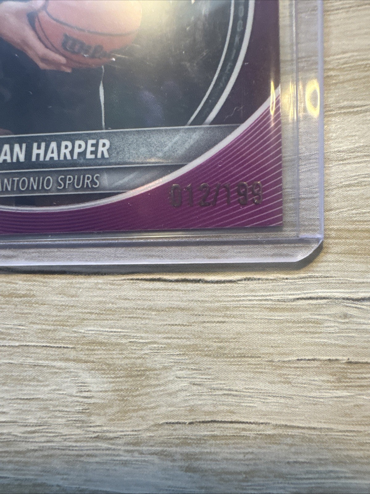 2025-26 Topps Bowman Chrome SP#/199 Fuschia Dylan Harper (RC) San Antonio Spurs