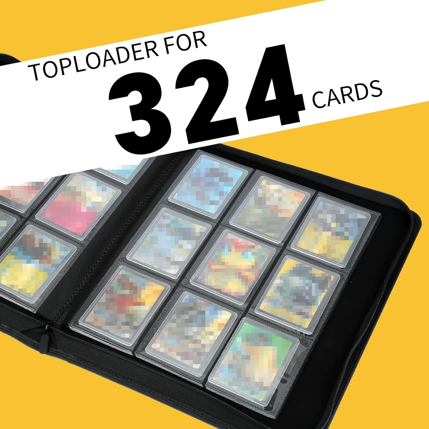 Toploader Binder, Holds 324 Toploaders, 9 Pocket Top Loader