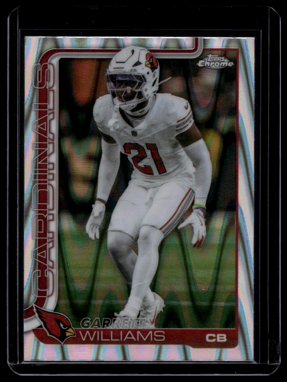 2025 Topps Chrome #6 Garrett Williams Ray Wave Refractor