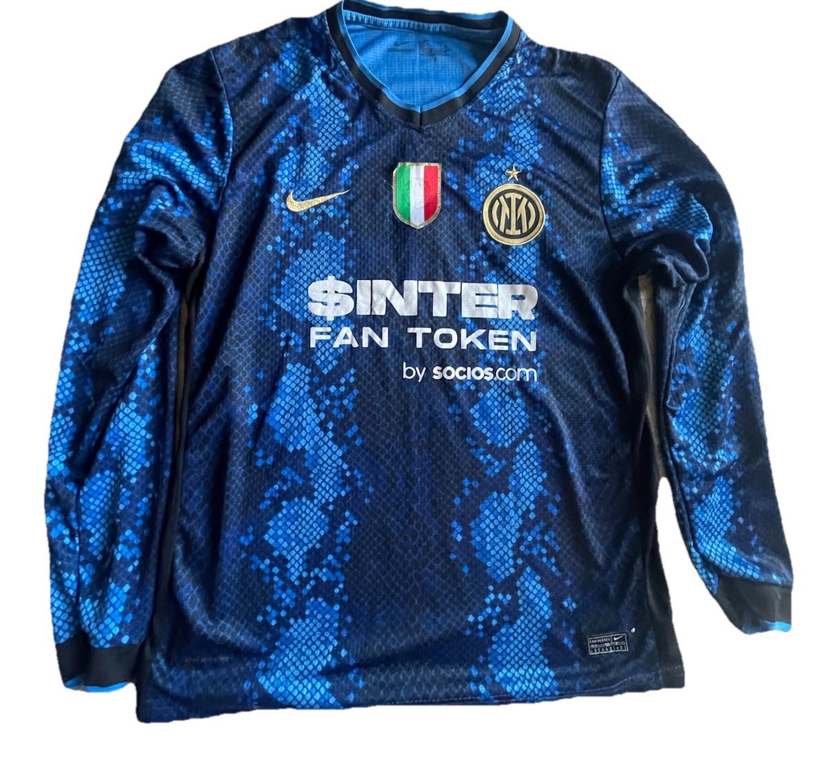 Inter Milan 2021-22 Nike Home Long Sleeve Jersey – Youth Large (YLG)