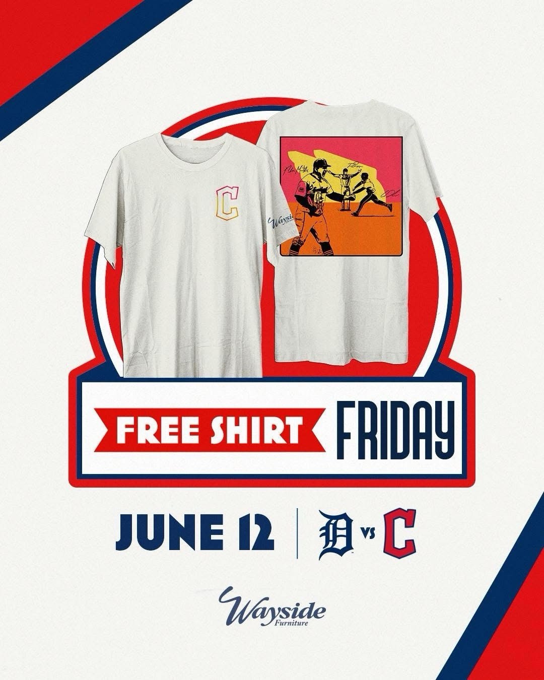 Never Ending Summer T-Shirt XL SGA 6/12/26 Cleveland Guardians Free Friday 10000
