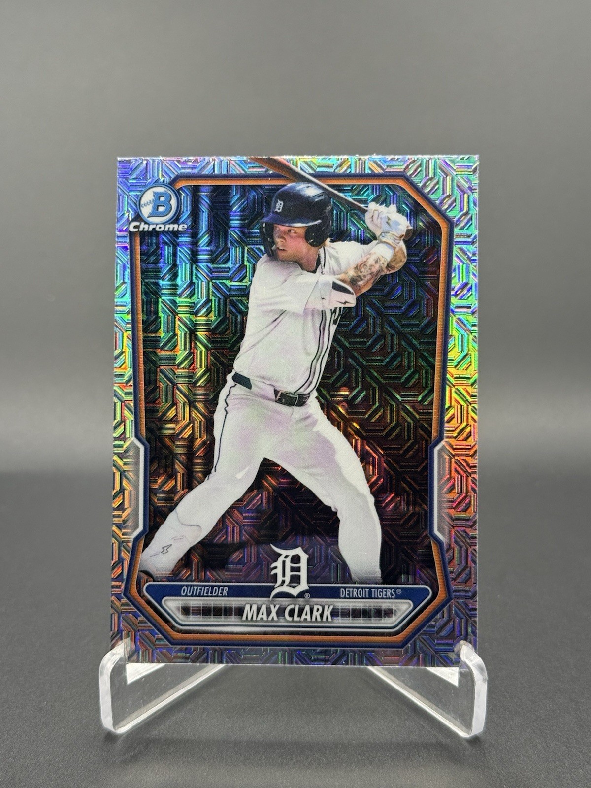Max Clark – 2026 Bowman Chrome Mojo Refractor #BCP-2 Tigers