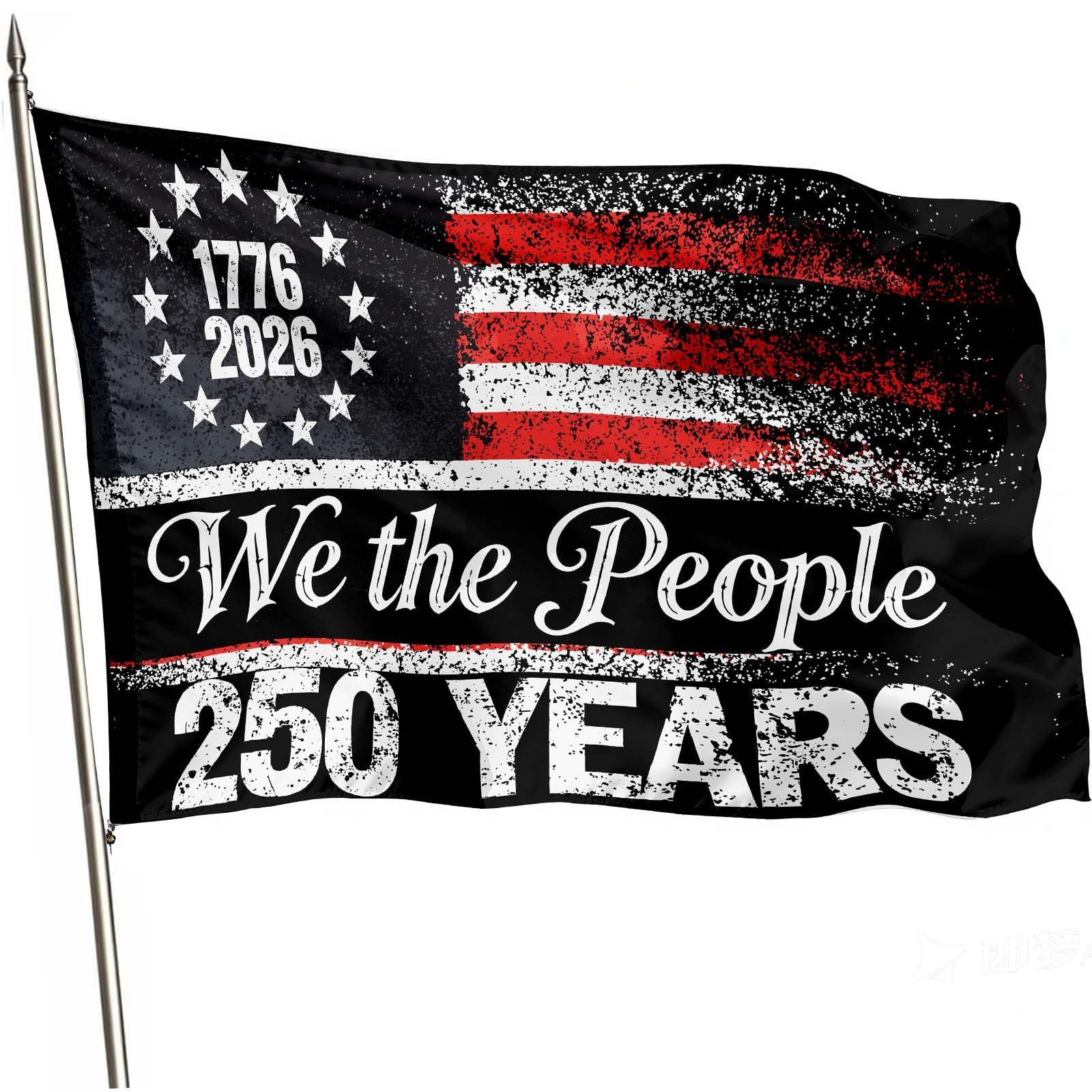 America’s 250th Anniversary Flag, 3 Ply Year American 3×5 feet, Anniversary06