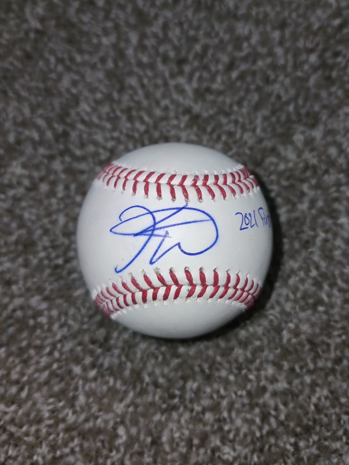 Kahlil Watson Signed Baseball Auto 2021 First Round Pick Inscription MLB Debut
