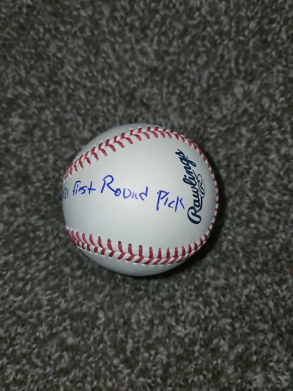 Kahlil Watson Signed Baseball Auto 2021 First Round Pick Inscription MLB Debut