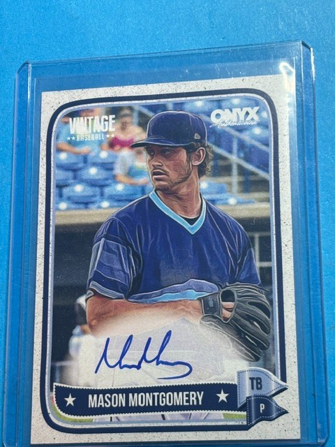 2024 Onyx Vintage – Autographs Mason Montgomery #VAMAMO (AU, RC)