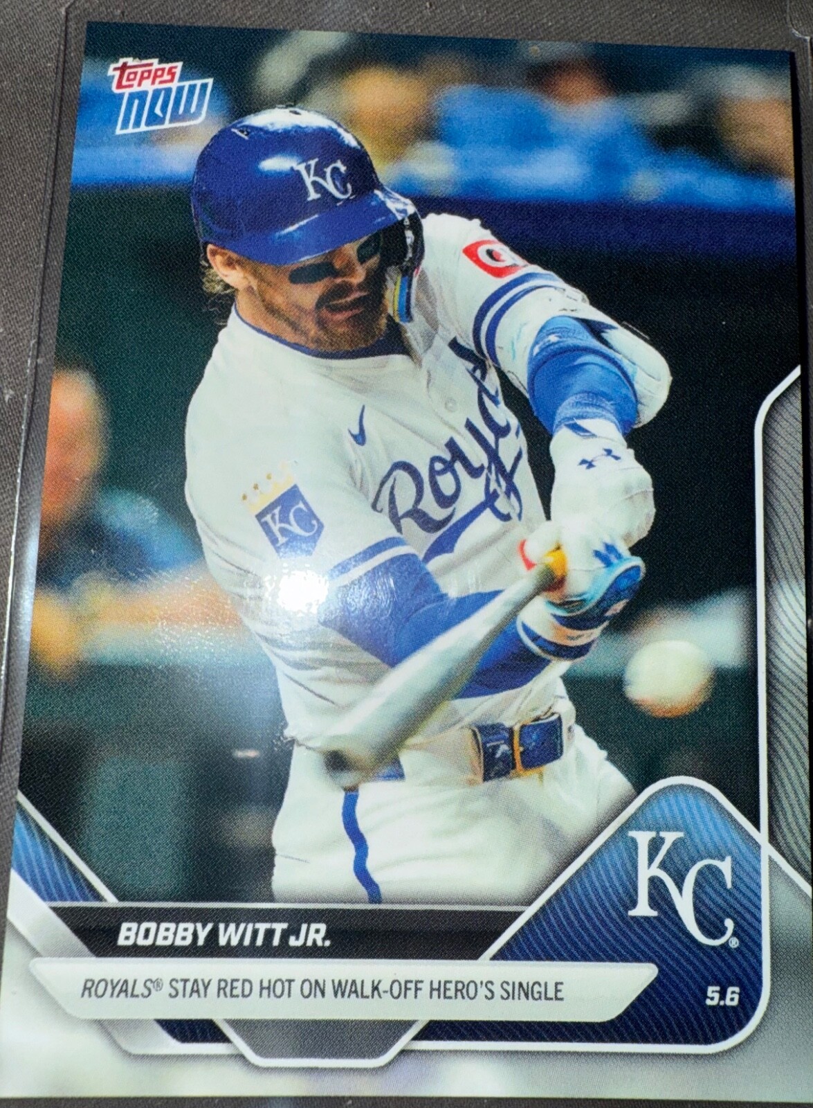 2025 MLB Topps Now #150 Bobby Witt Jr. Kansas City Royals low print run of 1030