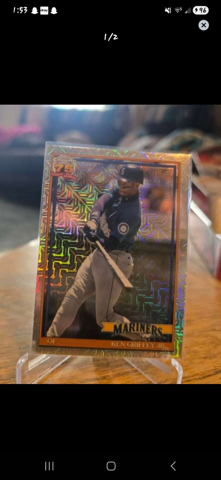 2026 Topps Series 1 – 1991 Topps Chrome Silver Pack Mojo Ken Griffey Jr #91C-51
