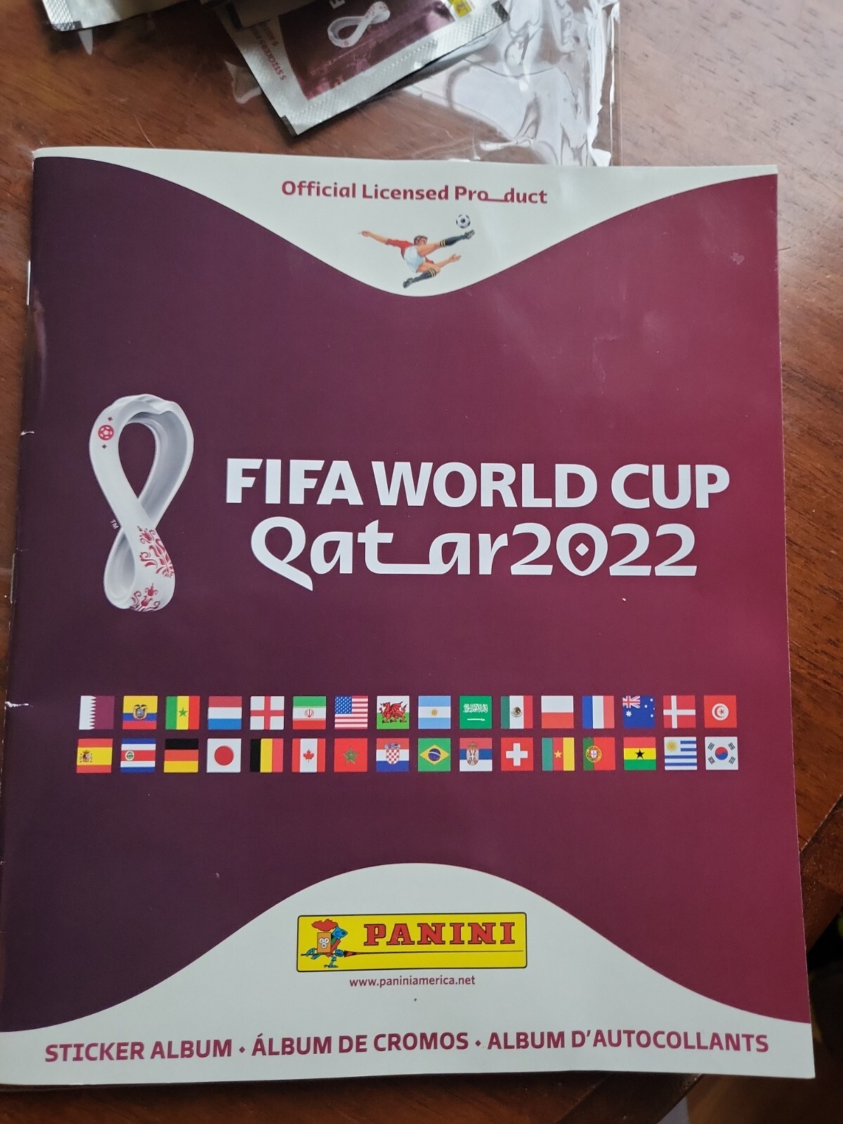 2022 Panini FIFA World Cup Sticker Album New with 50 pack of stickers un opened